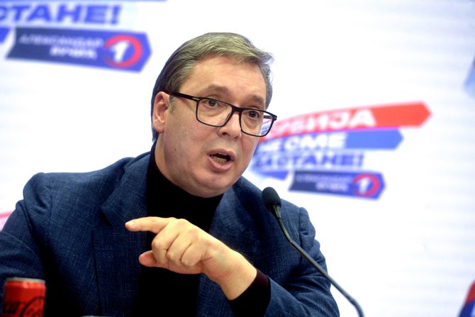 Sednica Predsedništva SNS Aleksandar Vučić