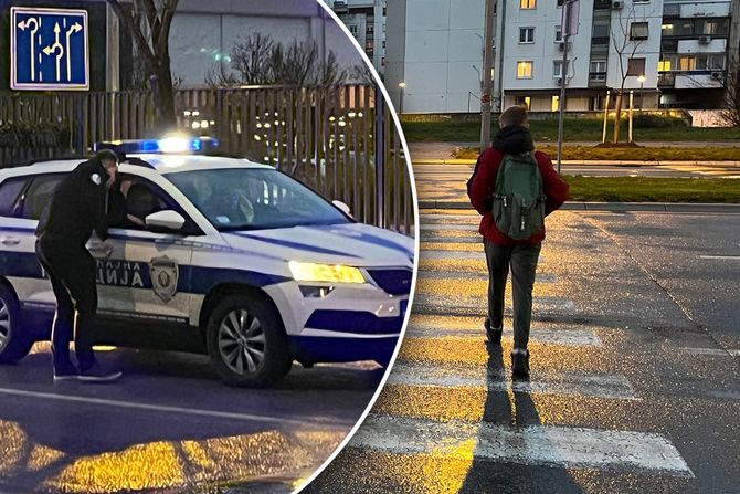 Saobraćajna nesreća Obaranje pesaka policija