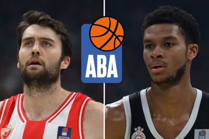 KK Crvena zvezda, KK Partizan, kolaž, ABA liga