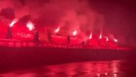 Ponoćna "akcija" Delija: Upali na stadion rivala, pa uz bakljadu istakli poruku da je to Zvezdin grad