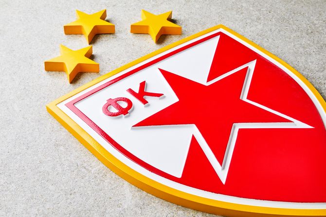 Fudbal FK Crvena zvezda grb Fudbal FK Crvena zvezda grb