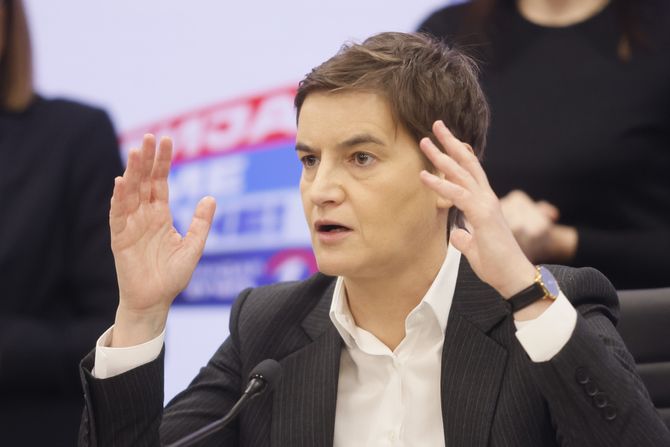 Ana Brnabić konferencija SNS aktivistkinje napadnute