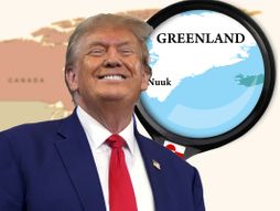 Donald Tramp i  Grenland mapa Greenland