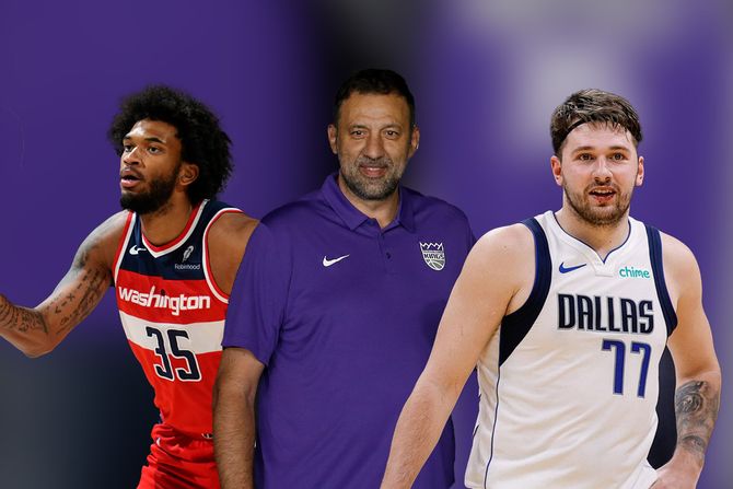 Vlade Divac, Luka Dončić, Marvin Bagley