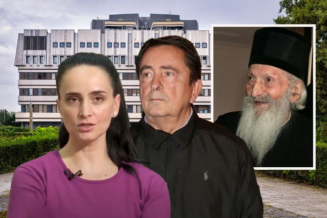 VMA, Vojnomedicinska akademija, Milica Gutović, Milan Lane Gutović i Patrijarh Pavle VMA, Vojnomedicinska akademija, Milica Gutović, Milan Lane Gutović i Patrijarh Pavle