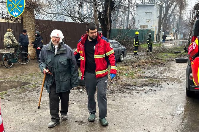 Posledice ruskog raketnog napada na Odesu