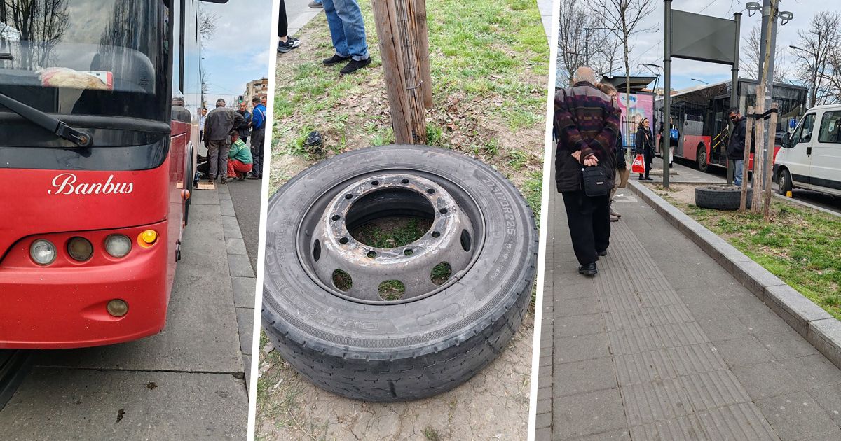 Prve fotografije autobusa s kog je otpao točak koji je udario dve žene ...