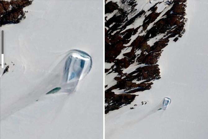 Massive door in Antarctica