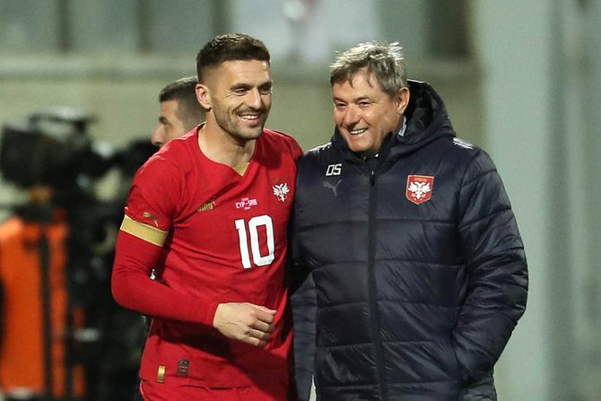 Dušan Tadić, Dragan Stojković Piksi, Fudbalska reprezentacija Srbije