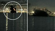 Celog ga srušio: Snimak udara broda u most, posle nekoliko trenutaka nema ničega