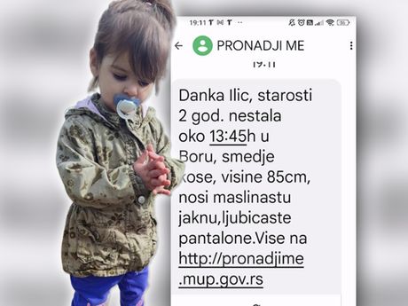 Nestala devojčica Danka Ilić Amber alert