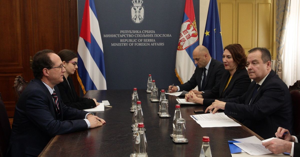 Dačić sa ambasadorom Kube: Zahvalnost na podršci u očuvanju suvereniteta i integriteta Srbije