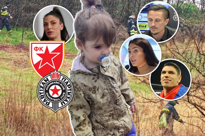 Danka i sportisti, Ivana Španović, Milica Mandić, grb FK Crvene zvezde, grb Partizana, Ljubomir Fejsa i Marko Podraščanin Danka i sportisti, Ivana Španović, Milica Mandić, grb FK Crvene zvezde, grb Partizana, Ljubomir Fejsa i Marko Podraščanin