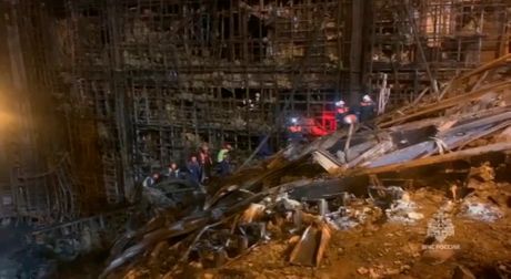 Teroristički napad u Moskvi, raščišćavanje ruševina