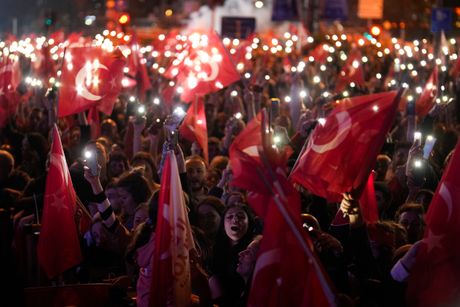 Istanbul Turska lokalni izbori slavlje
