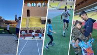 Nole trenirao sa ženom i decom u Monaku: Taru učio kapoeru, Stefan skakao udalj, sve gledao njegov novi trener