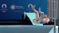 Trebalo je da otvori novi bazen za skokove u vodu na Olimpijskim igrama, pa se ozbiljno izblamirao
