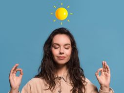 Žena devojka meditira meditacija stres