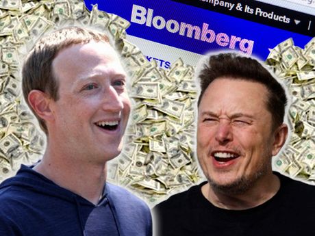Mark Zakerberg Mark Zuckerberg Ilon Mask Elon Musk Blumberg