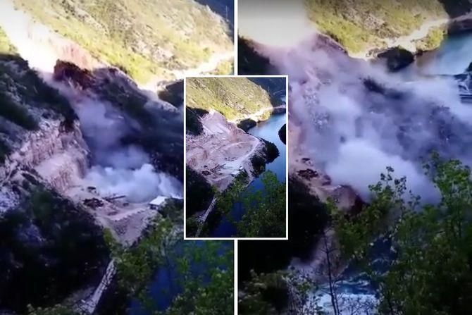 Mostar odron u kamenolomu Mostar odron u kamenolomu