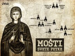 Mošti svete Petke, mapa