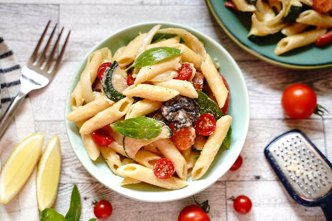 pasta, pasta primavera, testenina