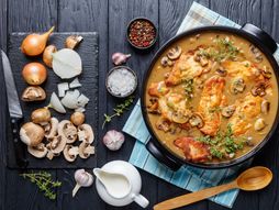 piletina, piletina u sosu, piletina u sosu od pečuraka