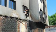 Fasada se ljušti kao sličica: Pogledajte šta je požar učinio od nove, još nezavršene zgrade u Leskovcu