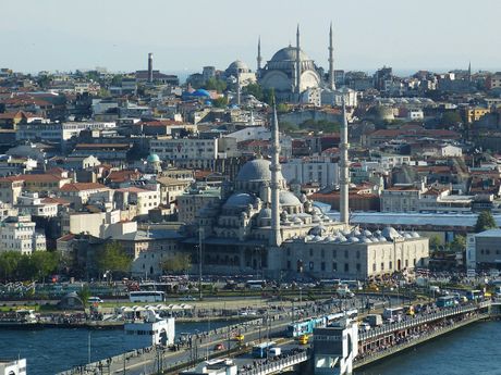 Galata most, Istanbul, Turska, Bosfor, Zlatni rog