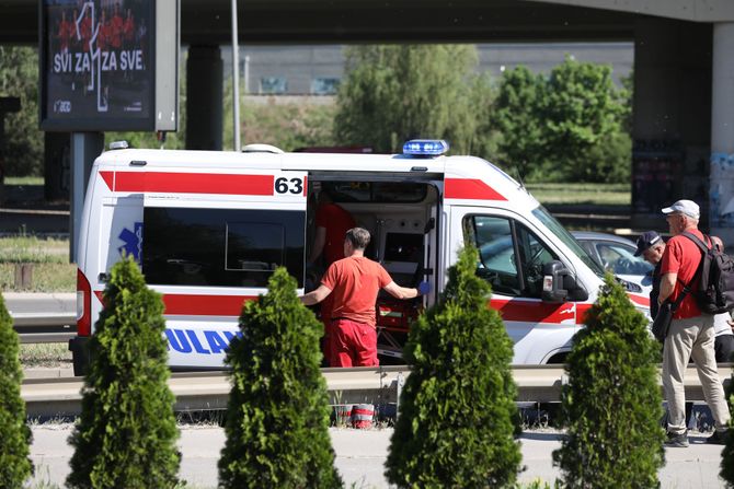 Saobraćajna nesreća, motor, Most na Adi Saobraćajna nesreća, motor, Most na Adi