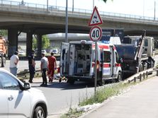 Saobraćajna nesreća, motor, Most na Adi