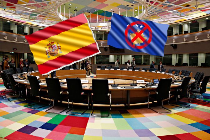 Savet Evrope Spanija Kosovo zastava Savet Evrope Spanija Kosovo zastava