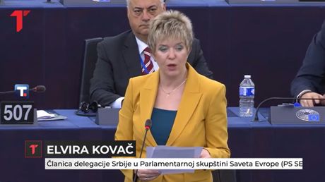 Elvira Kovač, članica delegacije Srbije u Parlamentarnoj skupštini Saveta Evrope, narodna poslanica