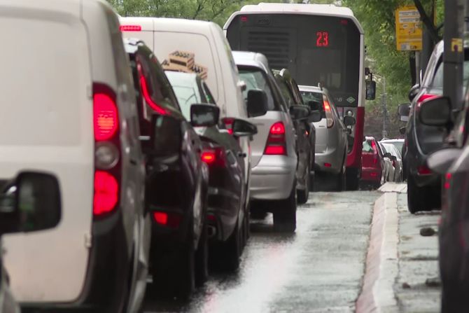 Beograd kiša saobraćaj gužva gužve