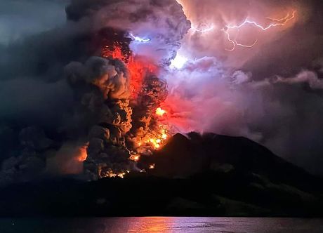 Indonezija vulkan erupcija