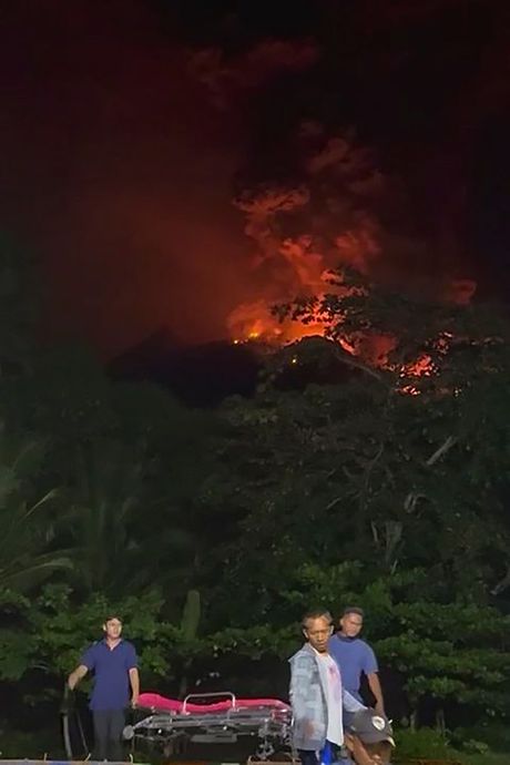 Indonezija vulkan erupcija