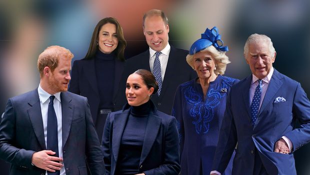 Princ Vilijam Kejt Midlton , Kralj Čarls Treći kraljica Kamila, Meghan Markle Prince Harry Megan Markl Princ Hari