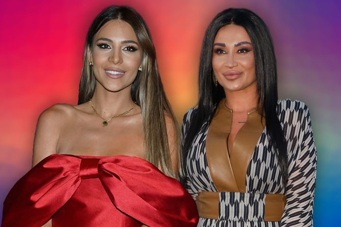 Anastasija Ražnatović i Andreana Čekić Anastasija Ražnatović i Andreana Čekić