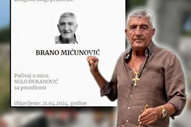 Brano Mićunović čitulja