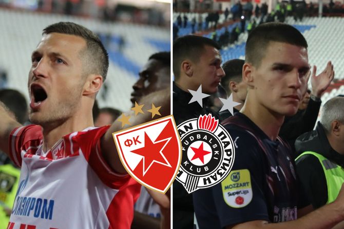 FK Partizan, FK Crvena zvezda, ilustracija FK Partizan, FK Crvena zvezda, ilustracija