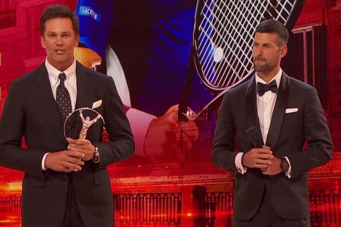 Tom Brejdi i Novak Đoković Tom Brejdi i Novak Đoković