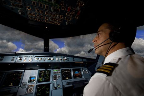 CAE Airbus A320 simulator