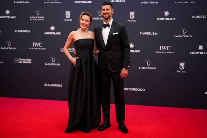 Laures 2024  Novak Đoković Jelena Đoković