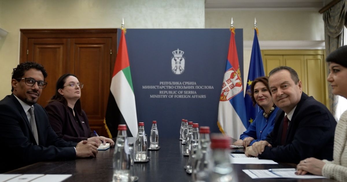 Dačić primio u kurtoaznu posetu novoimenovanog ambasadora UAE