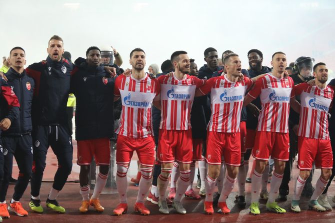 FK Crvena zvezda slavlje  - FK Partizan kup