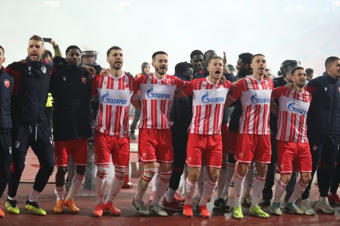 FK Crvena zvezda slavlje  - FK Partizan kup