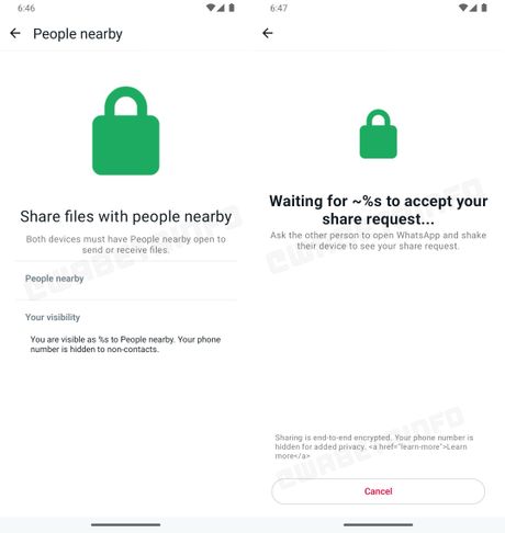 WhatsApp deljenje fajlova
