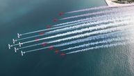 Red Arrows iznad Zadra: Pogledajte kako izgleda uvežbavanje britanske akro-grupe na Jadranu