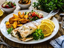 pastrmka, riba, pastrmka sa krompirom, pastrmka sa blitvom i krompirom