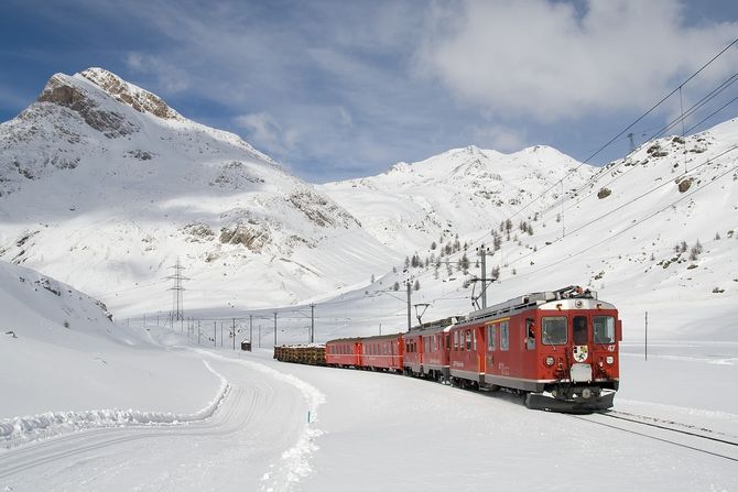 Putovanje vozom, Alpi, Švajcarska